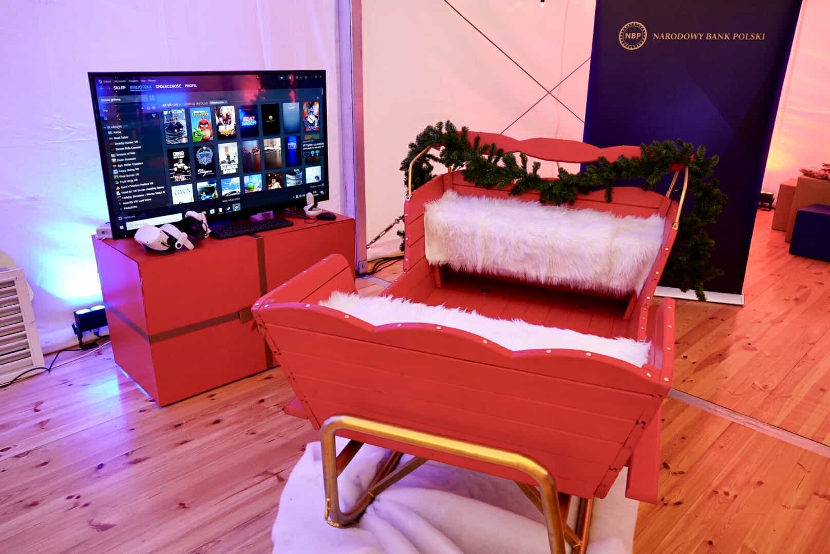 Sanie Mikołaja VR wynajem