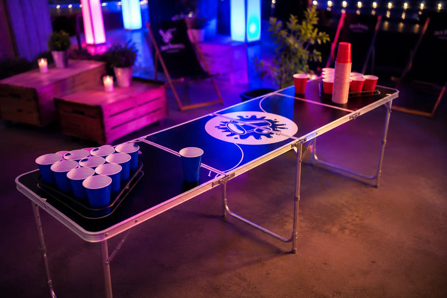 Stanowisko Beer Pong na event