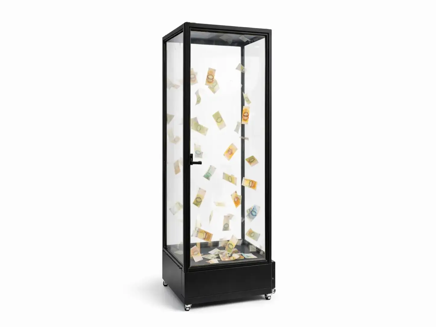 Cash Cube z unoszącymi się kuponami