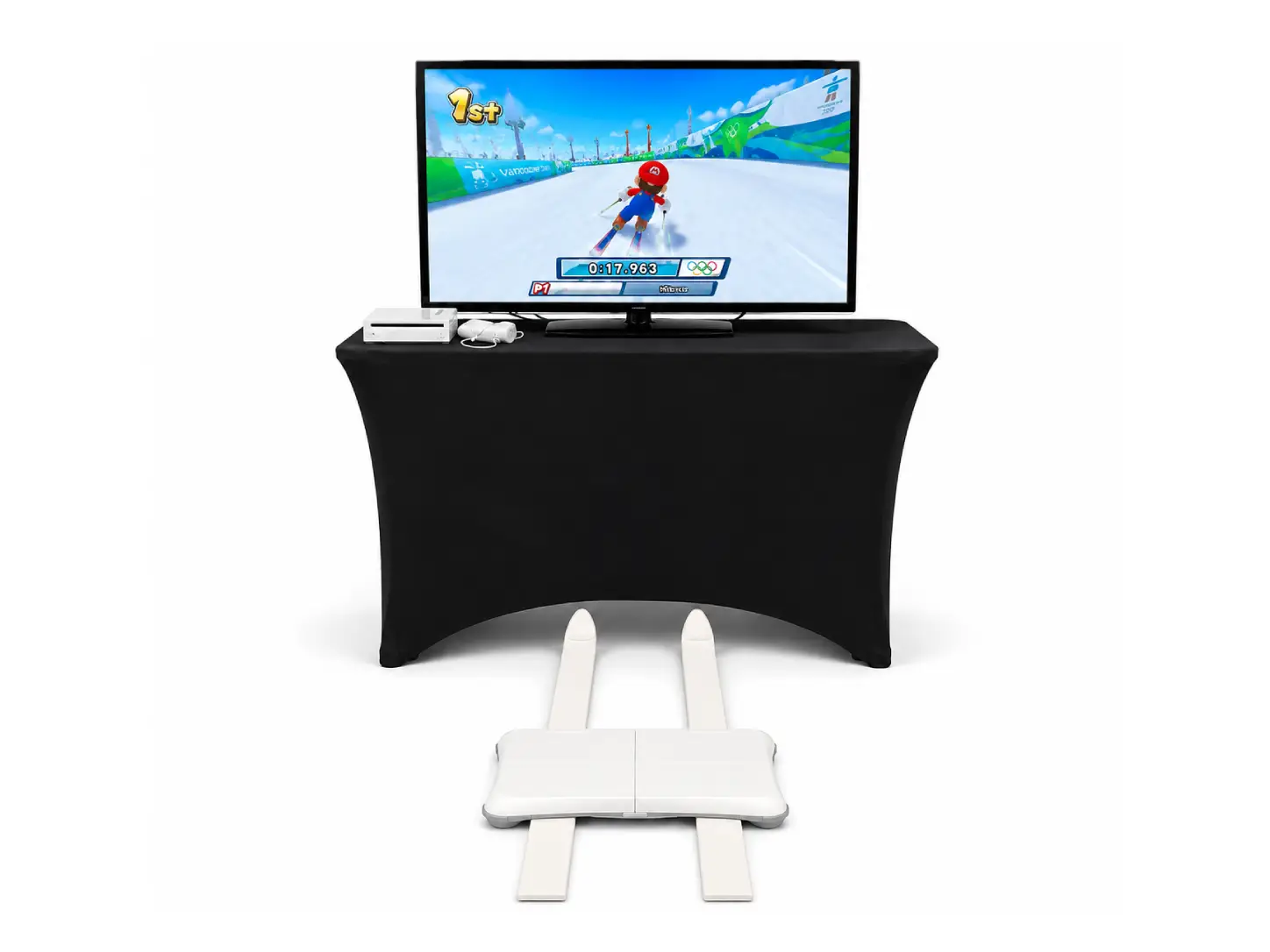 Symulator nart i snowboardu podczas zimowej rywalizacji
