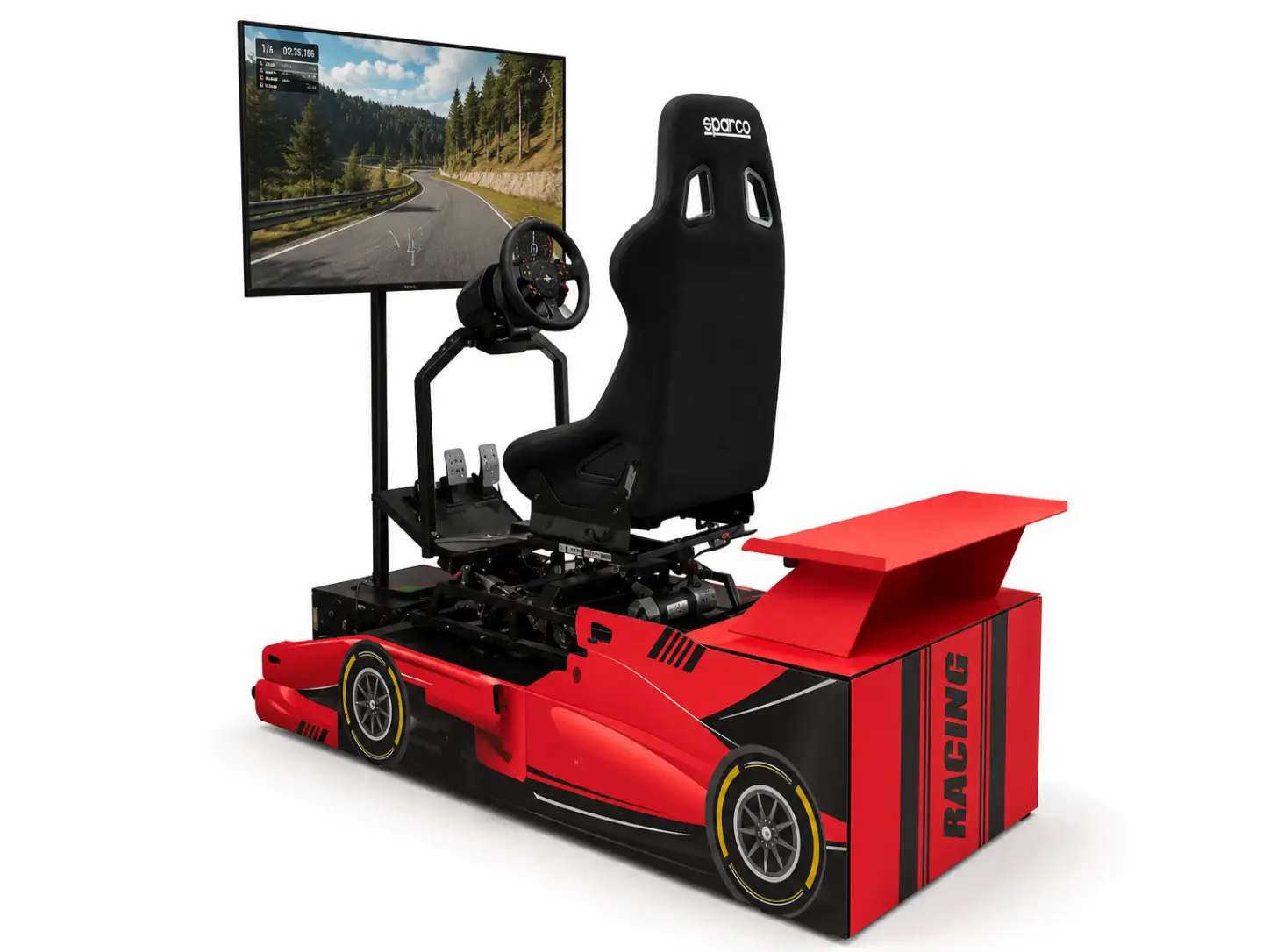 Symulator rajdowy VR na ruchomej platformie