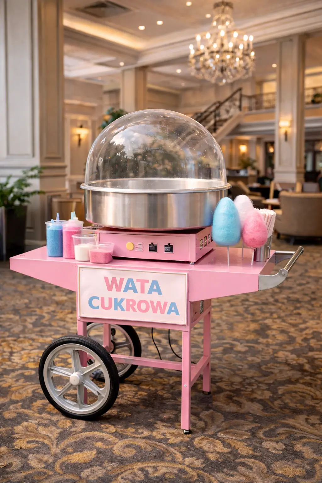 Wata cukrowa w strefie eventowej